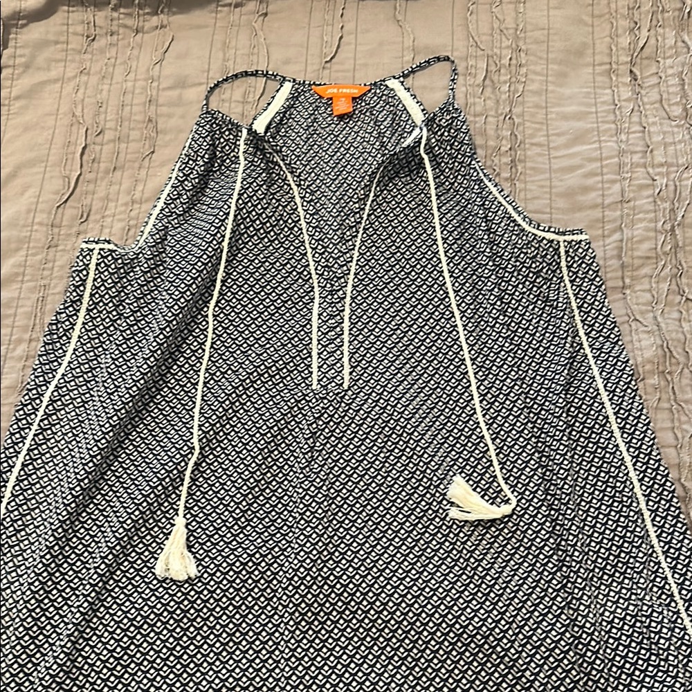 Joe Fresh Navy and White cute tank
